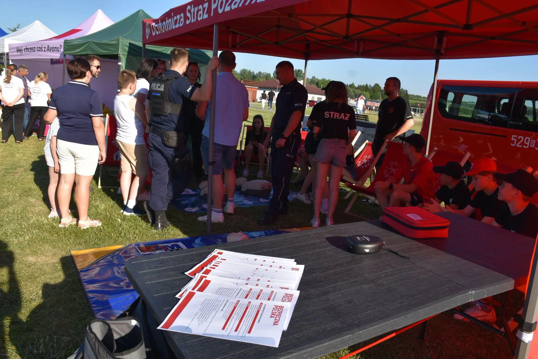 Trening pierwszej pomocy podczas pikniku KGW w Kańczudze — zdjęcie 7